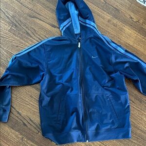 Nike men's hooded track jacket in size XL color Navy/Blue